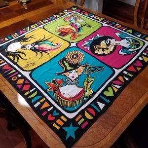 Bob Mackie Wearable Art Silk Scarf